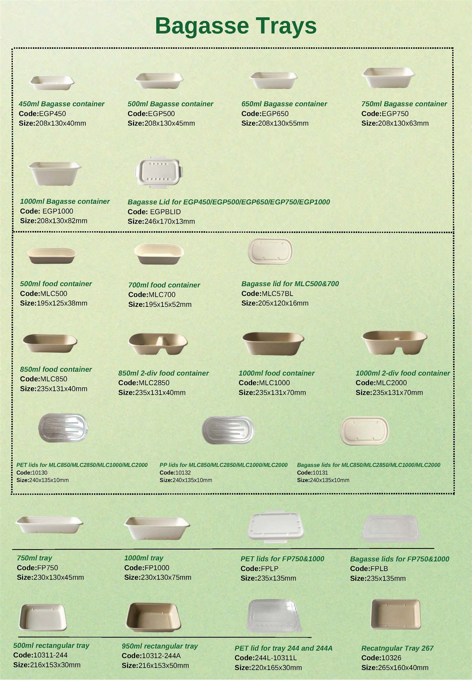 Bagasse Trays3 Bagasse Trays3